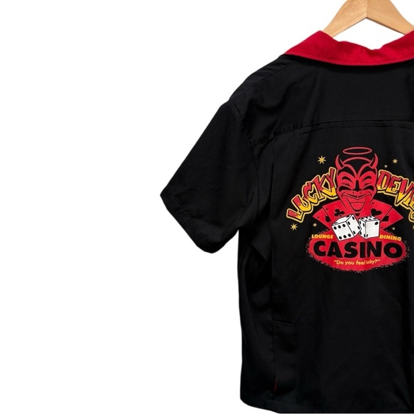Daddy-O's Lucky Devils Casino Button Down Shirt Size Medium - Picture 5 of 8